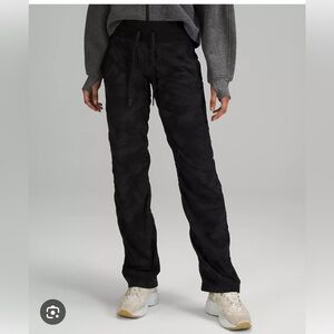 NWT lululemon Dance Studio Mid-Rise Pant *Regular, Black, Size 4